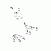 Схема вузла: Інформаційні наклейки для Kawasaki ZX400 ZZR400