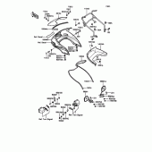 Схема узла: Облицовочные элементы для Kawasaki ZX400 Z400FII