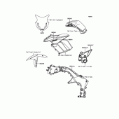 Схема вузла: Decals(Gray)(Blue) для Kawasaki ZX1000 Z1000SX