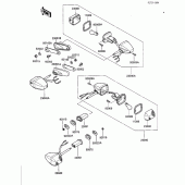 Схема вузла: Поворотники для Kawasaki ZX600 Ninja 600R