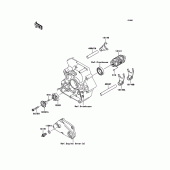 Схема узла: Gear Change Drum/Shift Fork(s) для Kawasaki KLX250 KLX250