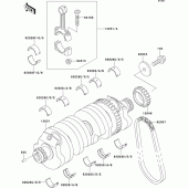 Схема узла: Коленчатый вал для Kawasaki ZX1100 ZZ-R1100