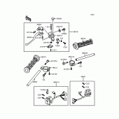 Схема узла: Руль для Kawasaki ZX400 ZXR400