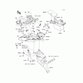 Схема вузла: Заднє крило для Kawasaki KLE650 Versys 650 ABS