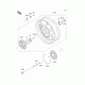Схема узла: Ступица заднего колеса для Kawasaki ZG1000 1000GTR