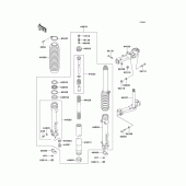 Схема вузла: Вилка передньої осі (P20) для Kawasaki KZ1000 Police