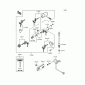 Схема вузла: Замок запалювання для Kawasaki VN250 Eliminator 250V