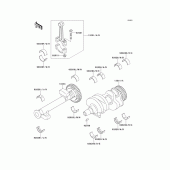 Схема вузла: Колінчастий вал для Kawasaki EX500 GPZ500