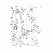 Схема вузла: Frame fittings(a3h) для Kawasaki VN1600 VN1600 Classic