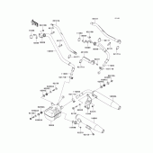 Схема узла: Выхлопная система (s) для Kawasaki VN1500 Vulcan 1500 Classic FI