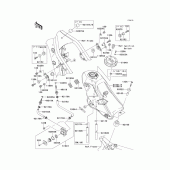 Схема вузла: Fuel tank(1/2) для Kawasaki KLX250 KLX250S