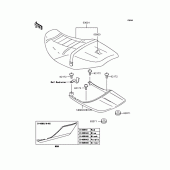Схема вузла: Сидіння для Kawasaki ZR400 ZRX-II