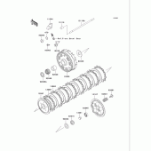 Схема вузла: Зчеплення для Kawasaki VN750 Vulcan 750