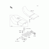 Схема вузла: Сидіння для Kawasaki KLE500