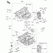 Схема вузла: Картер двигуна для Kawasaki ZX636 Ninja ZX-6R ABS