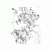 Схема вузла: Картер двигуна для Kawasaki KX100
