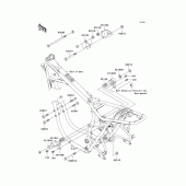 Схема вузла: Кріплення двигуна для Kawasaki EJ650 W650