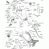 Схема узла: Топливный бак(1/2) для Kawasaki ZR1000 Z1000 ABS