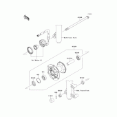 Схема узла: Ступица переднего колеса для Kawasaki KLX125 KLX125