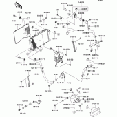 Схема вузла: Радіатор (1/2) для Kawasaki ZR750 Z750