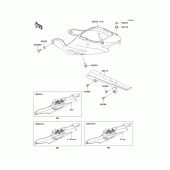 Схема вузла: Side covers/chain cover(zx900-e2h) для Kawasaki ZX900 Ninja ZX-9R