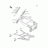 Схема вузла: Рама для Kawasaki ZX400 ZXR400R