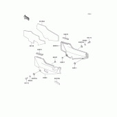 Схема вузла: Side covers для Kawasaki ZG1000 1000GTR