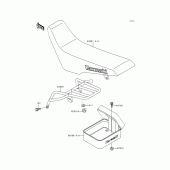 Схема узла: Сиденье для Kawasaki KLX300R