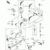 Схема вузла: Ignition switch(1/2) для Kawasaki ZR750 Zephyr