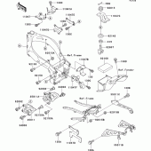 Схема вузла: Кронштейн Kawasaki ZX750 ZXR750R