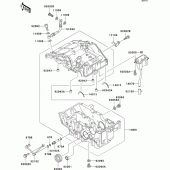 Схема вузла: Картер двигуна для Kawasaki EL250 Eliminator 252