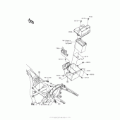 Схема вузла: Battery Case для Kawasaki VN1700 Vulcan 1700 Voyager ABS