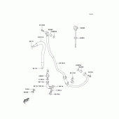 Схема узла: Шланг масляный для Kawasaki KLX400 KLX400R