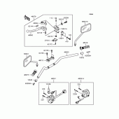 Схема вузла: Кермо для Kawasaki ZR400 ZRX-II