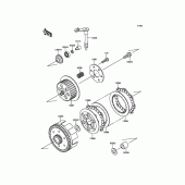 Схема вузла: Зчеплення для Kawasaki KX65