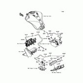 Схема вузла: Fuel Evaporative System для Kawasaki ZR1000 Z1000 ABS