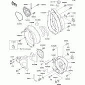 Схема узла: Крышка двигателя для Kawasaki ZX750 ZXR750