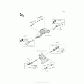 Схема узла: Поворотники для Kawasaki BR250 Z250SL ABS