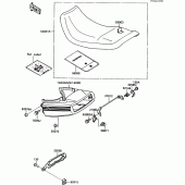 Схема узла: Сиденье для Kawasaki EX500 GPZ500