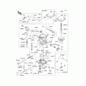 Схема вузла: Карбюратор(1/2) для Kawasaki VN800 Vulcan 800 Classic
