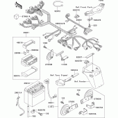 Схема вузла: Electrical equipment для Kawasaki EX500 GPZ500S