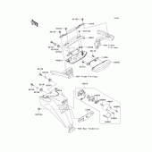 Схема вузла: Taillight(s) для Kawasaki ZG1400 Concours 14 ABS