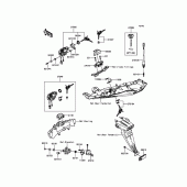Схема вузла: Замок запалювання для Kawasaki ZX636 Ninja ZX-6R ABS