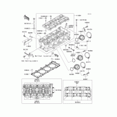 Схема вузла: Головка циліндра для Kawasaki ZX1200 Ninja ZX-12R