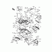 Схема вузла: Заднє крило для Kawasaki EN650 Vulcan S SE