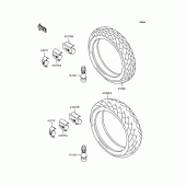Схема вузла: Колеса для Kawasaki ZR400 Zephyr X