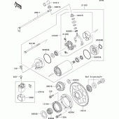 Схема узла: Starter motor для Kawasaki VN1500 VN1500 Classic