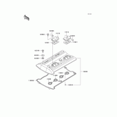 Схема узла: Клапанная крышка для Kawasaki ZG1000 1000GTR