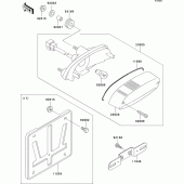 Схема вузла: Taillight(s) для Kawasaki ER500 ER-5