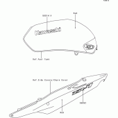 Схема вузла: Decals(red) для Kawasaki ZR750 ZR-7